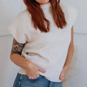 Elton Cap Sleeve Sweater